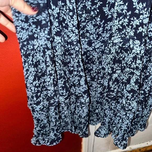 Anthropologie Short-Sleeve Keyhole Swing Tunic Mini Dress - Picture 12 of 15